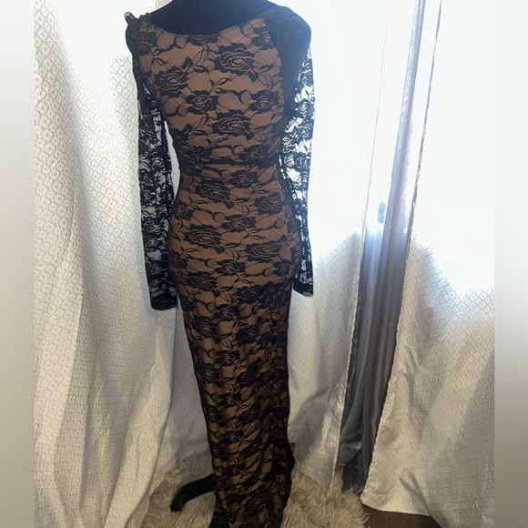 Tigermist Black Lace Maxi Dress - Size Xs - Picture 8 of 11
